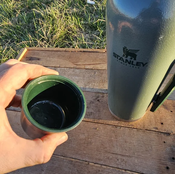 Stanley Vacuum Thermos Bottle Coffee Classic Hammertone 1.4Qt 1.3 Liter BPA Free - Picture 10 of 13